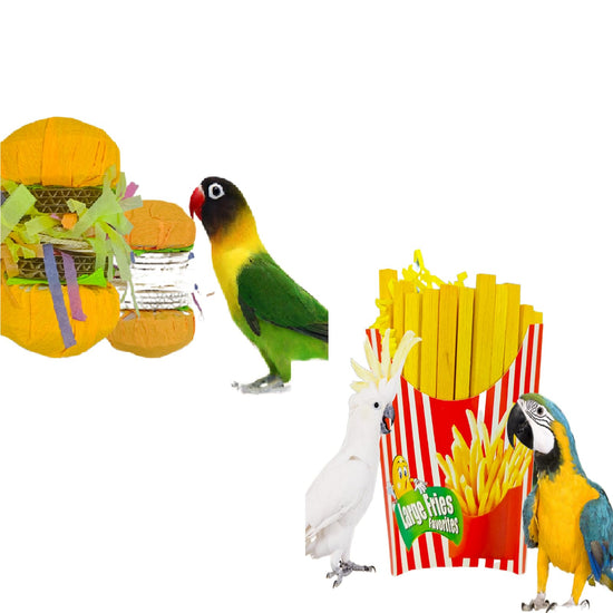 French Fry Style Bird Shredding Toy