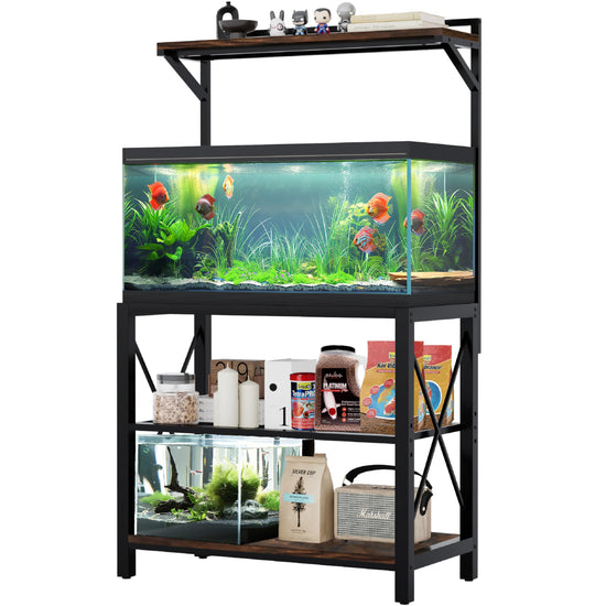 40-50 Gallon Fish Tank Stand Metal with Plant Shelf