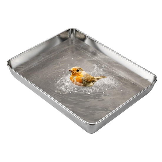 Stainless Steel Bird Bath Tray