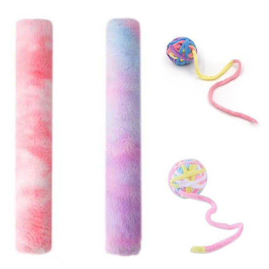 Woolen Yarn Ball Cat Chew Toys - 2 Pack