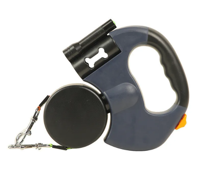 Fins, Feathers & Fur Auto Double Dog Leash