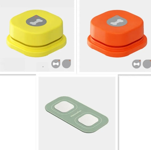 Colorful pet toy from Fins, Feathers & Fur featuring a squeaky rubber ball perfect for cats and dogs to play and chew.