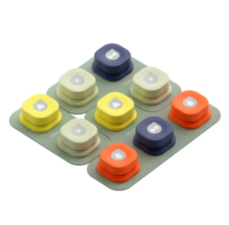 Colorful pet toy from Fins, Feathers & Fur with textured surface, designed for dogs to chew and play.