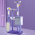 Large cat scratching and jumping platform from Fins, Feathers & Fur, showing a sturdy wooden structure with sisal scratching posts and multiple levels