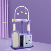 Large cat scratching and jumping platform from Fins, Feathers & Fur, with sisal scratching posts and multiple levels for cats to climb and play.